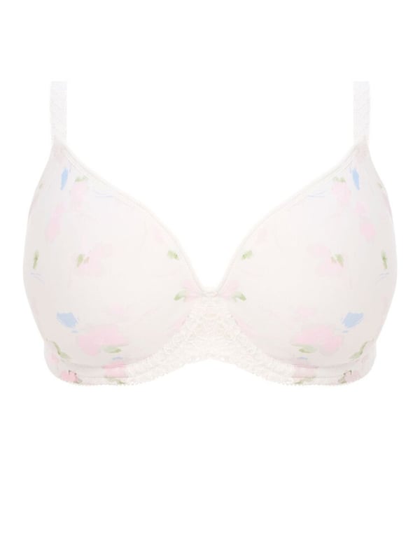 Part of Freya's Daydreaming collection, this t-shirt bra comes with a floral lace print. With adjustable straps, a moulded shape and a low centre front plunge. Completed with a stretch-lace adorned side wing and a racer back for increased support. The product is recommended hand-wash only.