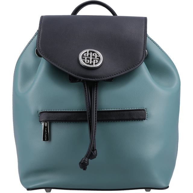 Practical and Trendy; The Mona Backpack features a drawstring closure for all of your essentials this season. Its contrasting panels in addition to its adjustable straps allow you to look and feel comfortable