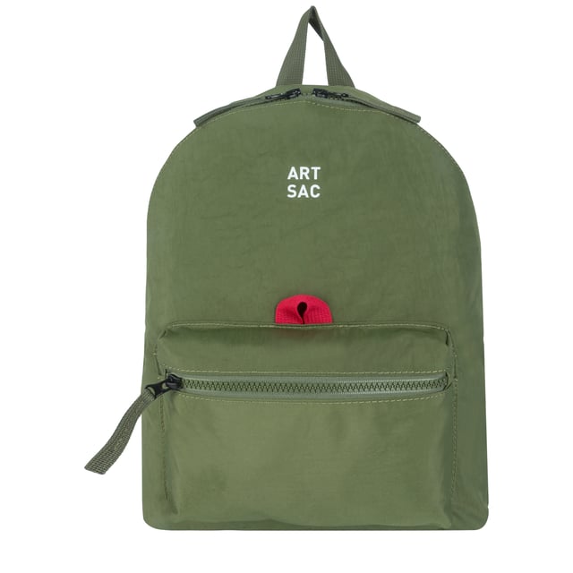 Our medium-sized backpack made in our Contore nylon fabric. This lightweight backpack has plenty of internal space as well as an external front single pocket and internal laptop sleeve (fits 13 inch Macbook Pro) for you to organise all your essentials. It's stylish design is discreet and adaptable enough to style with any outfit. The perfect bag for your every day commute or casual day-trip. Features: , Water Resistant, 13 inch padded laptop sleeve, Zip top opening to main compartment, Single front zip pocket with webbing loops, Internal zip pocket for smaller valuables, 2 Internal mobile phone slip pockets - Fits normal and plus size smart phones, 3 Internal pen slip pockets, ARTSAC seal of approval rubberised patch logo, Ergonomic contoured back panel, Adjustable padded backpack straps, Top grab handle, Medium model Style Ref: 52007 KHAKI