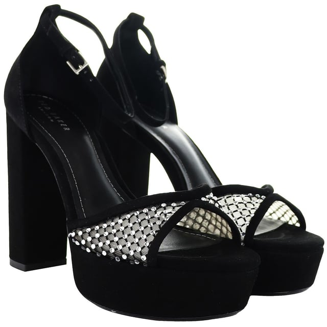 Ted Baker Bexins Crystal Mesh Womens Black Platform Sandals Elevate your footwear collection with the opulent and glamorous Ted Baker Bexins Crystal Mesh Women's Black Platform Sandals. These statement sandals seamlessly marry luxurious design with contemporary flair, ensuring you stand out with every step. Here are the key features that make these platform sandals a must-have for the fashion-forward:
Key Features:
Crystal Mesh Embellishments: The Ted Baker Bexins Sandals are adorned with exquisite crystal mesh detailing, adding a touch of sparkle and glamour to your look. This opulent embellishment reflects Ted Baker's commitment to creating pieces that exude luxury and sophistication.
Platform Sole: Step into elevated style with the platform sole design. Not only does it add a trendy and modern touch, but it also provides extra height without compromising on comfort. The platform design makes these sandals a bold choice for both casual and more formal occasions.
Adjustable Ankle Strap: Enjoy a secure and customized fit with the adjustable ankle strap. This feature adds both practicality and style, allowing you to tailor the fit to your comfort while maintaining the sleek look of the sandals.
Comfortable Insole: Despite the elevated platform, these sandals prioritize comfort. The well-cushioned insole ensures that you can confidently wear them for extended periods, making them suitable for various occasions.
Step into the spotlight with confidence and style wearing the Ted Baker Bexins Crystal Mesh Women's Black Platform Sandals – a captivating blend of luxury, contemporary design, and comfort. These sandals are the perfect choice for those who want to make a statement with their footwear.