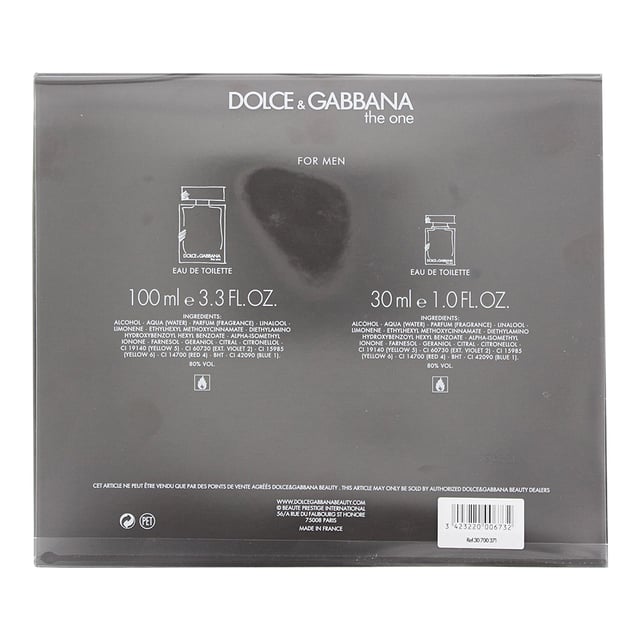 Dolce Gabbana The One For Men Eau de Toilette 100ml 30ml Gift Set