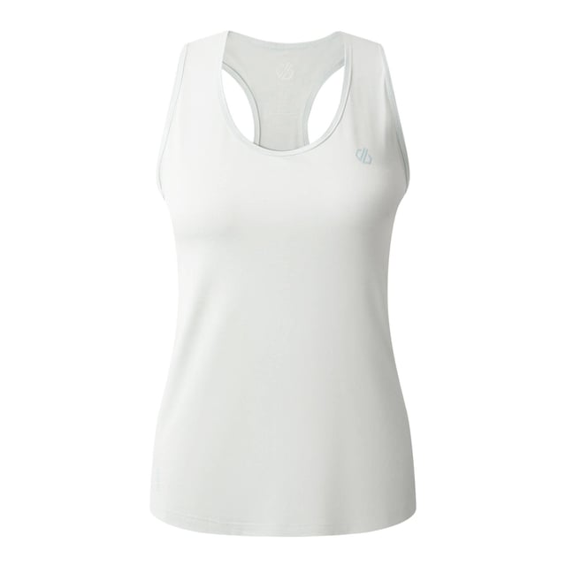 90% Polyester, 10% Elastane. Fabric: Knitted, Q-Wic. Design: Plain. Back Style: Racerback. Neckline: Scoop. Sleeve-Type: Sleeveless. Fabric Technology: Anti-Bacterial, Lightweight. Moisture Wicking, Quick Dry. Fit: Stretch. 6 UK: 30 in. 8 UK: 32 in. 10 UK: 34 in. 12 UK: 36 in. 14 UK: 38 in. 20 UK: 44 in. 22 UK: 47 in. 24 UK: 50 in. 26 UK: 51 in. 18 UK: 42 in. 16 UK: 40 in.
