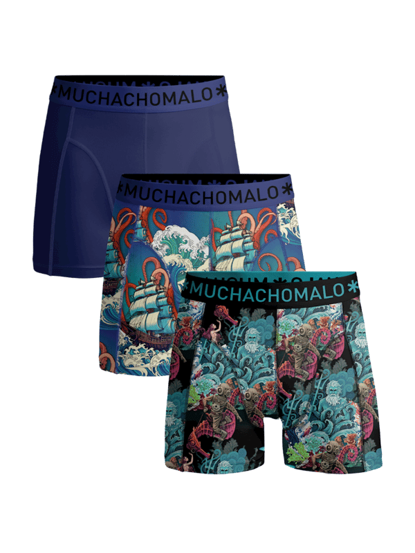 Die Boxershorts/Unterhosen von Muchachomalo sitzen wie angegossen und sind aus hochwertiger Baumwolle gefertigt. Ein weicher, elastischer Bund mit Logo aus Mikrofaserstoff sorgt für zusätzlichen Komfort.  Spezifikationen • 7 Stück • Normale Passform • Flache Nähte für zusätzlichen Komfort • Weicher Bund mit Muchachomalo-Logo  Wartung • Bei 30 Grad waschen • Nicht im Trockner trocknen • Bei mittlerer Hitze bügeln (2 Punkte)  Warum Muchachomalo? Muchachomalo arbeitet nur mit Fabriken zusammen, die BSCI- und OEKO-TEX-zertifiziert sind. Ziel dieser Fabriken ist es, die Arbeitsbedingungen kontinuierlich zu verbessern. Sie kämpfen für das Recht, eine Gewerkschaft zu gründen, für sichere Arbeitsbedingungen und sind gegen Zwangs- und Kinderarbeit. Sie ermöglichen es Verbrauchern und Unternehmen außerdem, verantwortungsvolle Entscheidungen zu treffen, die unseren Planeten für zukünftige Generationen schützen.