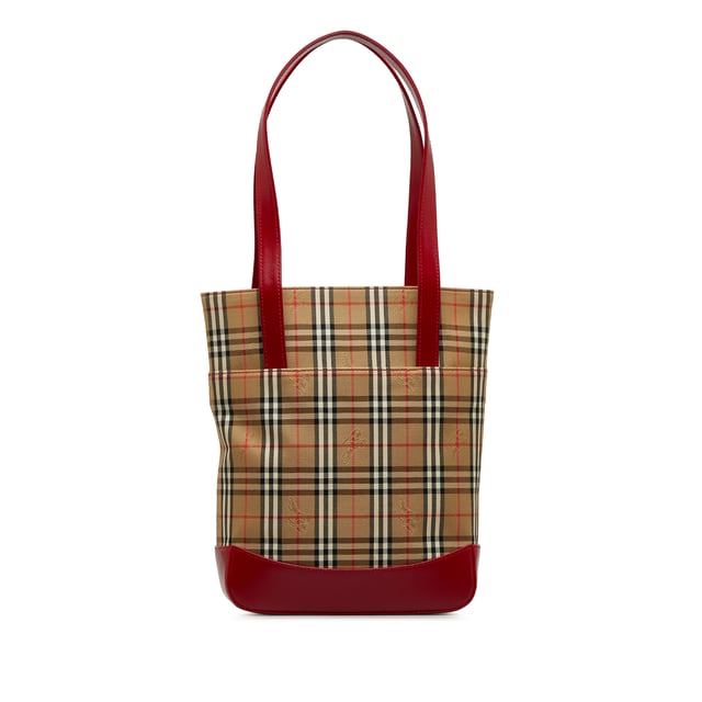 Burberry haymarket store tote bag