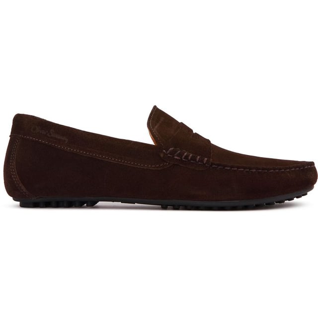 Zapatos Springfield de Oliver Sweeney para hombre en color marrón, fabricados con ante y suela de goma. Incluye: forro de cuero, plantilla de cuero acolchada, marca grabada y suela de conducción.