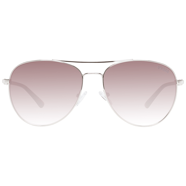 Gender: Women
Main color: Silver
Extra: No extra
Frame color: Silver
Frame material: Metal
Lenses color: Brown
Lenses material: Plastic
Filter category: 3
Style: Aviator
Lenses effect: Gradient
Protection: 100% UVA & UVB
Size: 59-16-140
Lenses width: 59
Lenses height: 52
Bridge width: 16
Frame width: 145
Temples length: 140
Spring hinge: No
Shipment includes: Branded case
Rim style: Full-Rim