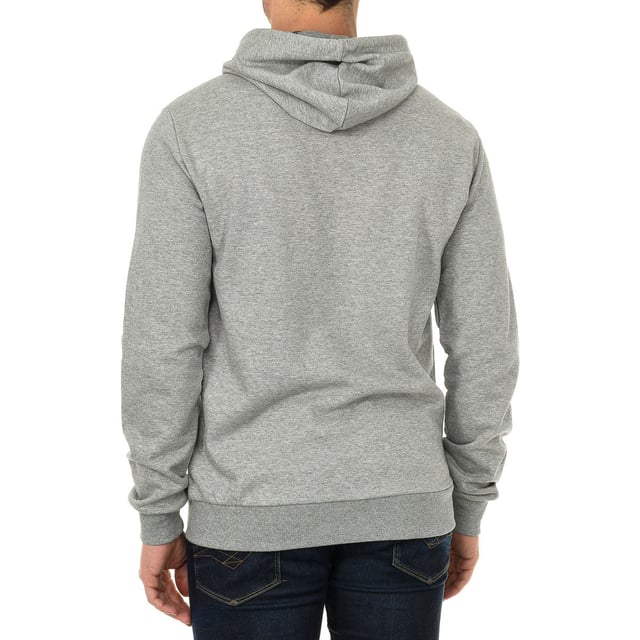 Hoodie.
 Hooded collar.
 Long sleeve.
 Brand initials printed on the upper side.
 Adjustable cuffs and bottom.
 Inner fleece lining.
 Seams seen in tone.
 Size equivalence:
 42 - XXS
 44 - XS
 46 - S
 48 - M
 50 - L
 52 - XL
 54 - XXL
 56 - 3XL
 58 - 4XL
 60 - 5XL
 62 - 6XL
 Composition: 100% cotton
 Care:
- Wash maximum at 30ºC.
 - Iron at medium temperature, max. 110ºC.
 - Allows you to use a dryer.
 - Do not use bleach.
 - Does not support dry cleaning.