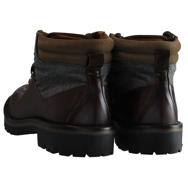 Hackett Fox Group Senderismo Boots marrones para hombres Hackett Fox Group Senderismo Boots de cuero de cuero liso de color marrón HMS20745 898