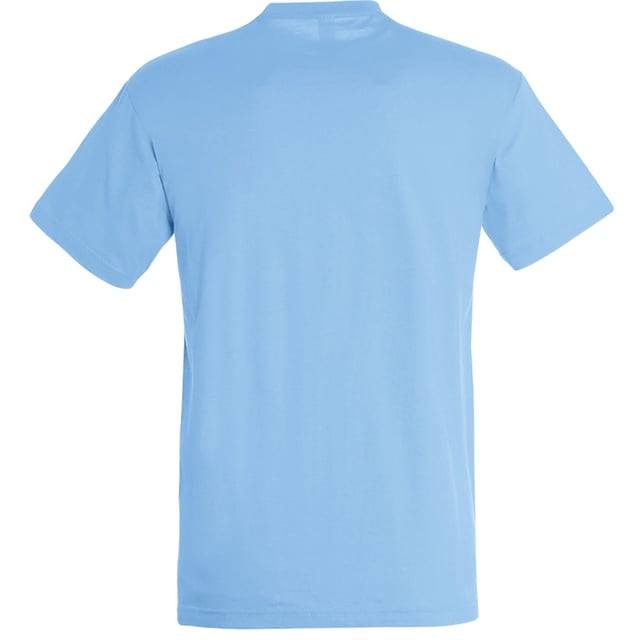 Taped back neck. Rib neckline. Tubular body. Twin needle stitching. Fabric weight: 150 gsm. Material: 100% semi-combed cotton. Chest (to fit): XS(35/36), S(36/38), M(38/40), L(41/42), XL(43/44), XXL(45/47), 3XL(47/49), 4XL(50/52).