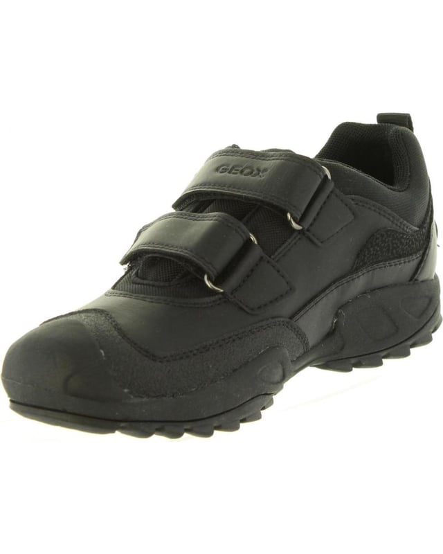 SHOES GEOX FOR BOY J841WB 05411 J NEW SAVAGE Black, Padded insole, Nonslip soles, Flexible sole
