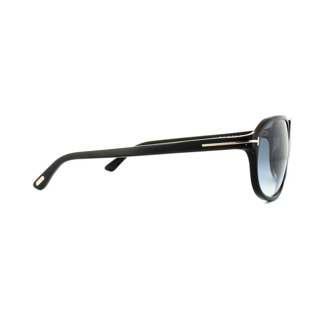 Tom Ford Sunglasses 0447 Jacob 01P Shiny Black Green Gradient