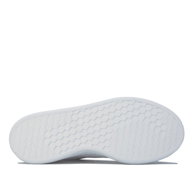 Women's adidas Advantage Trainers in White Womens adidas Advantage Trainers in cloud white - light granite.<BR><BR>- Leather upper.<BR>- Lace up closure. <BR>- Padded collar and tongue.<BR>- Woven adidas linear brand patch on tongue.<BR>- Perforated 3-Stripes to sides.<BR>- Contrast heel patch with debossed adidas linear branding.<BR>- Comfortable textile lining.<BR>- Removable cloudfoam comfort sockliner.<BR>- Rubber outsole.<BR>- Leather and synthetic upper Synthetic and textile lining Synthetic sole.<BR>- Ref: F36481