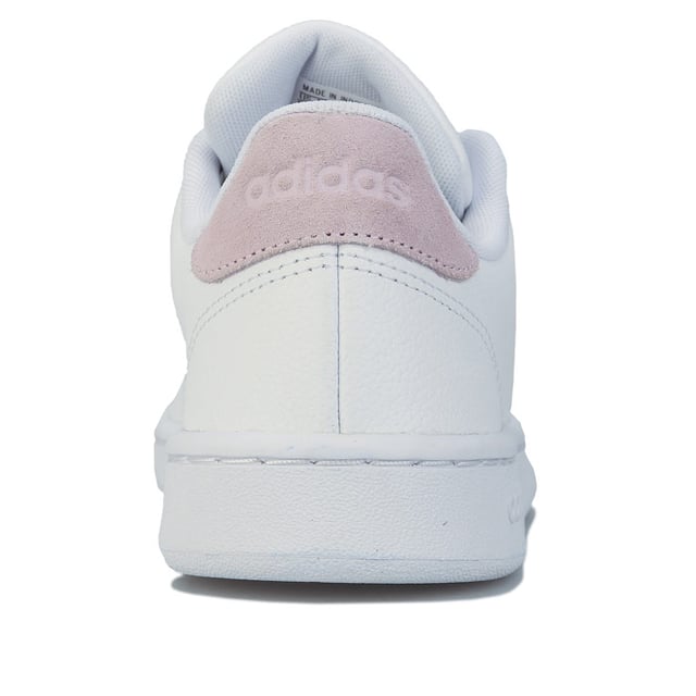Women's adidas Advantage Trainers in White Womens adidas Advantage Trainers in cloud white - light granite.<BR><BR>- Leather upper.<BR>- Lace up closure. <BR>- Padded collar and tongue.<BR>- Woven adidas linear brand patch on tongue.<BR>- Perforated 3-Stripes to sides.<BR>- Contrast heel patch with debossed adidas linear branding.<BR>- Comfortable textile lining.<BR>- Removable cloudfoam comfort sockliner.<BR>- Rubber outsole.<BR>- Leather and synthetic upper Synthetic and textile lining Synthetic sole.<BR>- Ref: F36481
