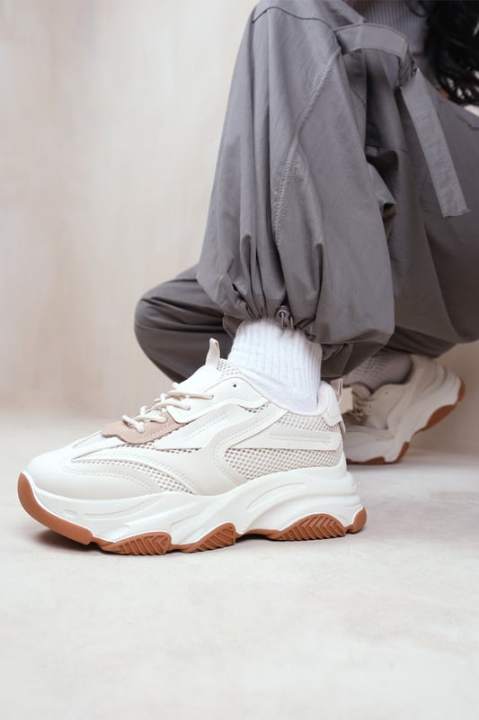 Womens thick shop sole trainers
