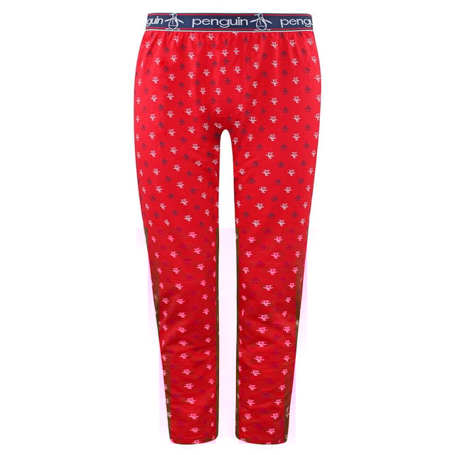 Original Penguin Stretch Waist Red Mens Lounge Jersey Pyjamas Bottoms MLHPE829