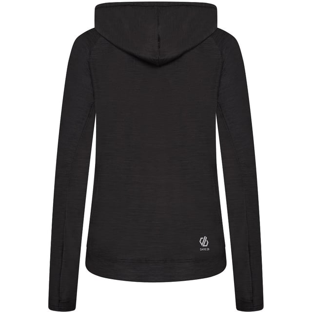 Q-Wic+ lightweight slub polyester fabric. Anti-bacterial odour control treatment. Good wicking performance. Quick drying. Grown on hood with crossover at centre front. Kangaroo style lower pockets. Integral thumb loops.