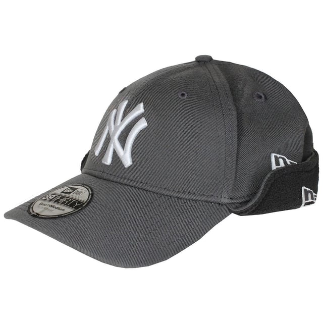 New Era 39Thirty New York Yankees Graphic Logo Grey Mens Cap DOWNFLAP