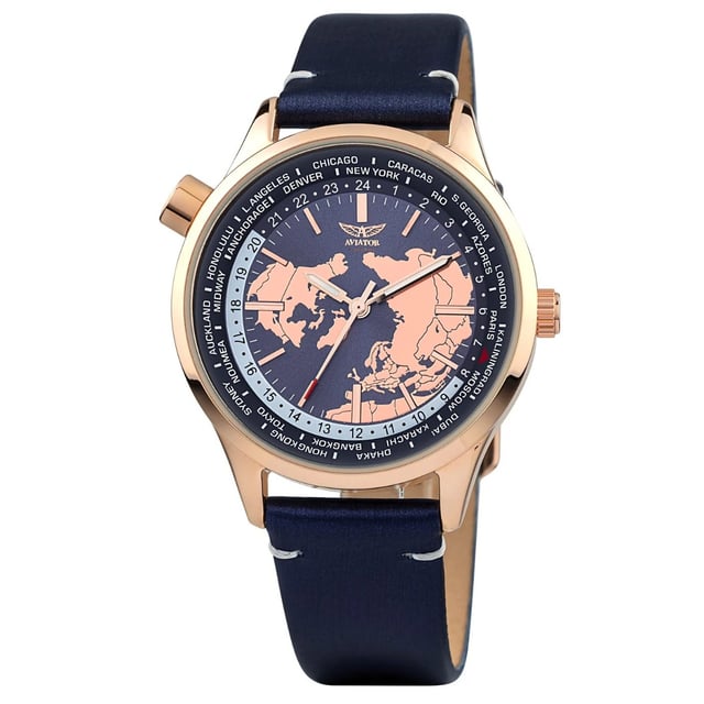 Aviator world time pilot watch online