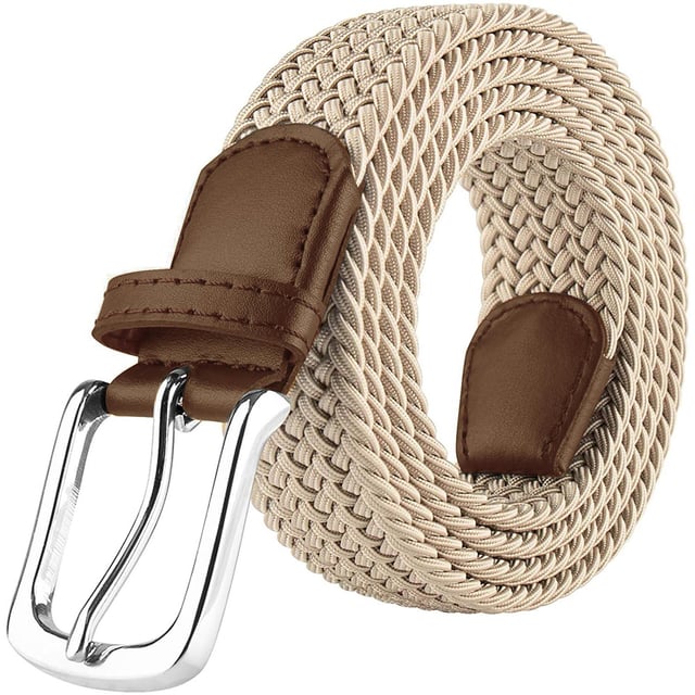 Enzo Mens Womens Elasticated Braided Belt

Belt Width is 1.25”  (3.18cm)

Shiny Metal Pin Buckle

Stretch Belt  

Crafted from Elastic and PU

Buckle is Crafted from Zinc Alloy

Prong Belt (Choose a hole of your choice)