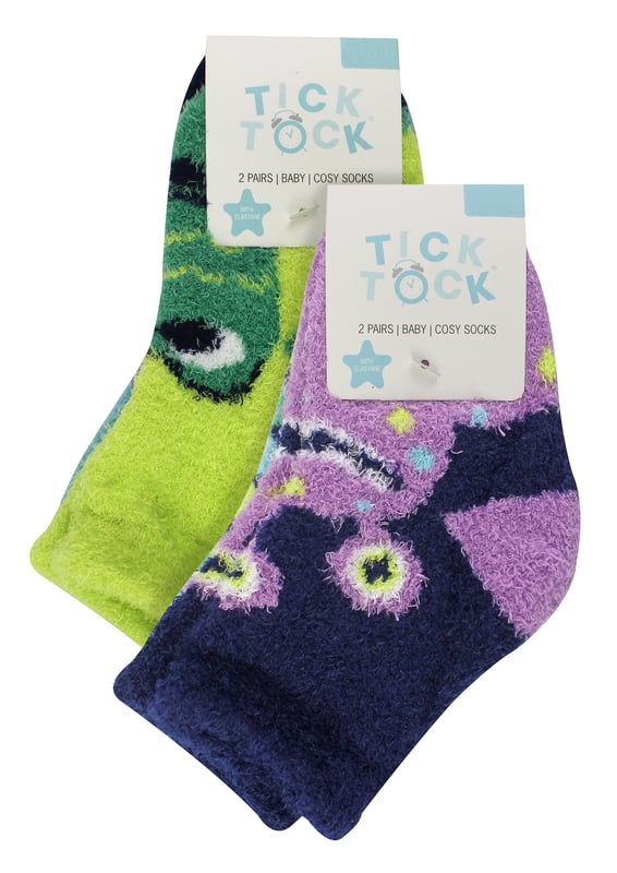 Sock Snob - Pack de 4 calcetines de bebé para niñoEnvuelve los pies de tu pequeño en un estilo acogedor con el pack de 4 calcetines de bebé para niño de Sock Snob. Nuestros calcetines cuidadosamente elaborados vienen en tallas de 0 a 6 meses, de 6 a 12 meses y de 12 a 24 meses, por lo que se ajustan perfectamente al crecimiento de los dedos de los pies. Diseñados con amor y alegría, estos calcetines están pensados para añadir un dulce toque de comodidad al vestuario diario de tu bebé. Encarnan una encantadora combinación de comodidad, encanto y versatilidad para todas las estaciones. Con sus colores alegres y divertidos, estos calcetines acogedores se convertirán en un básico muy apreciado.Las ventajas de los calcetines acogedores para bebé niño de Sock Snob van más allá de su precioso aspecto. Presentan caprichosos dibujos que añaden un toque distintivo a los conjuntos de tu pequeñín, mientras que su suave tejido proporciona una comodidad duradera. Diseñados para innumerables risitas y pequeñas aventuras, estos calcetines son la elección perfecta para llevar a diario y mantener los piececitos calentitos y con estilo.Detalles Esenciales del Producto- Alegres y divertidos diseños de Alien y rayas- Fabricados con tejido de alta calidad para un uso duradero- Diseño adorablemente dulce y sensible- Adaptados a las necesidades de los bebés en crecimiento- Ideales para dar un toque de alegría a la ropa de diario- Tallas para todas las etapas: 0-6 meses, 6-12 meses y 12-24 meses