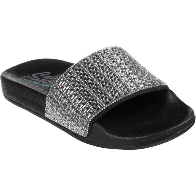 Womens black sparkly skechers sale