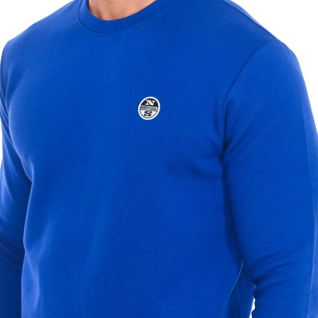 Sweatshirt North Sails.
 Ribbed crew neck.
 Brand logo on the front side.
 Ribbed cuffs and waistband.
 Seams seen in tone.
 Composition: 80% Cotton, 20% Polyester
 Care:
Wash at maximum temperature 30º.
 Iron at low temperature.
 Do not use bleach.
 Do not use dryer.
 Do not dry clean.