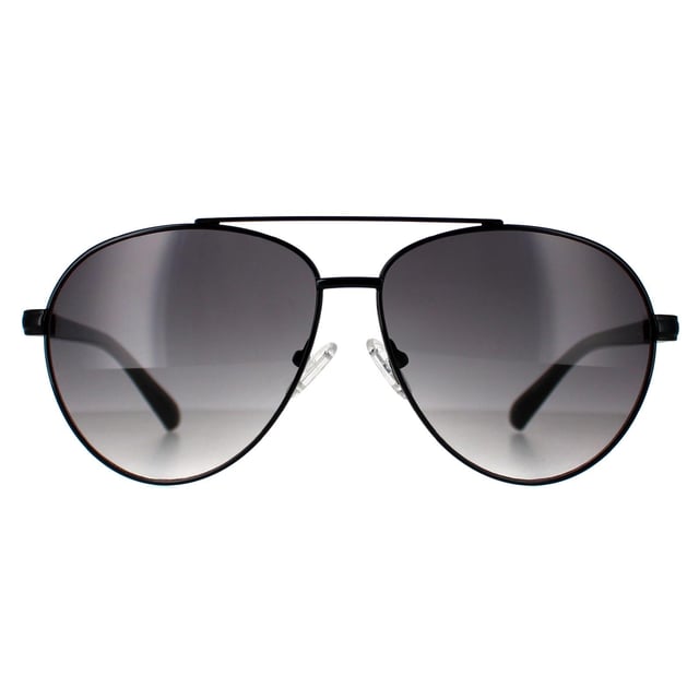 Guess Aviator Mens Shiny Black Smoke Gradient GF0221