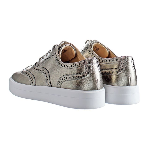 Clarks silver lace up shoes new arrivals