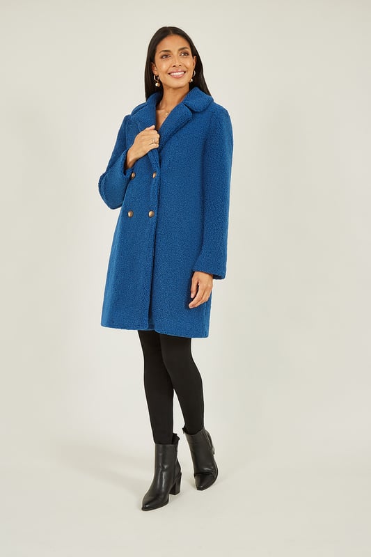 Teddy bear coat navy hotsell