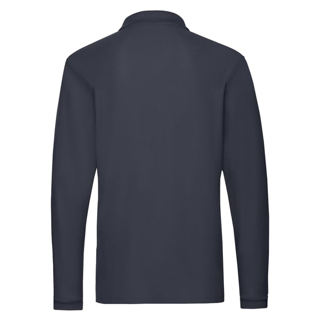 100% Katoen. Stof: Pique. Ontwerp: Eenvoudig. Bevestiging: Knop. Manchet: Elastisch, Geribd. Mouwtype: Met lange mouwen. Halsuitsnijding: Afgeplakt, Omgeslagen kraag. Hem: Tweelingnaaldsteek. Klep met 3 knopen, uitgesneden label, zelfgekleurde knopen, zijsplitten. 180gsm. Duurzaamheid: Amfori, Better Cotton Initiative, BSCI, Fair Labor Association, Oeko-Tex Standaard 100 gecertificeerd.