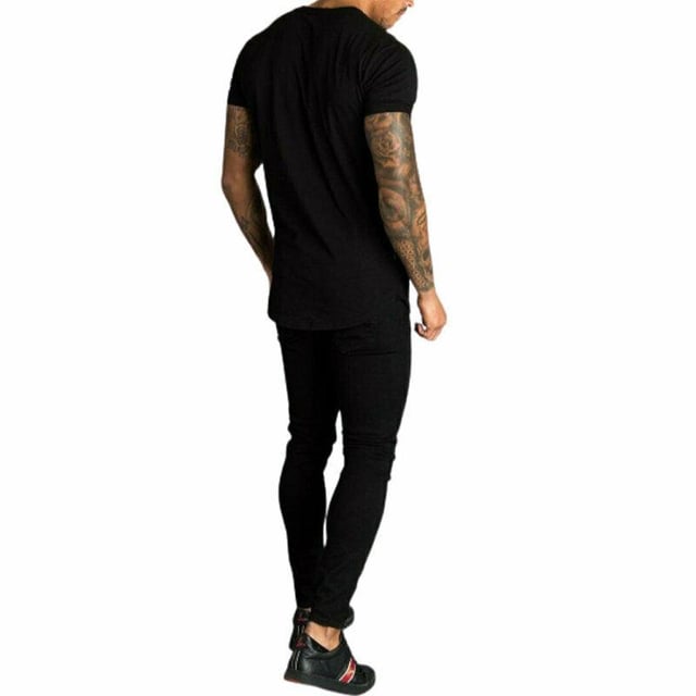 Gym King Longline Fitted T-shirt In Cloud - Foto 9