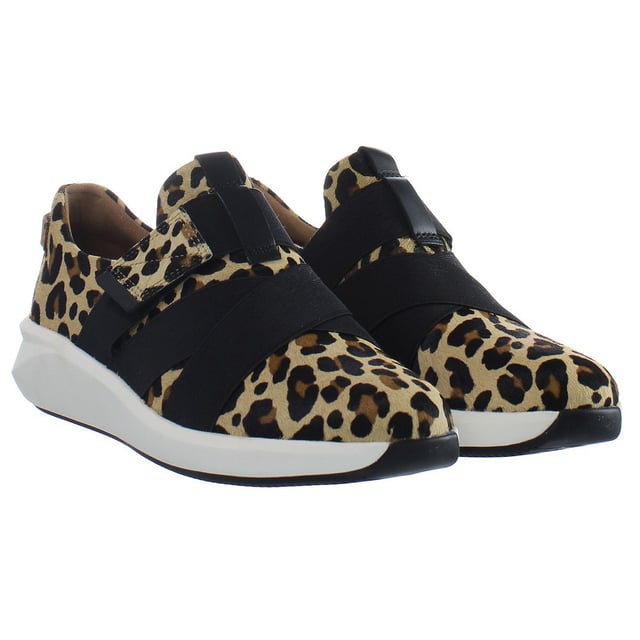 Clarks Un Rio Hook & Loop Brown Synthetic Womens Entrenadores 261461474
