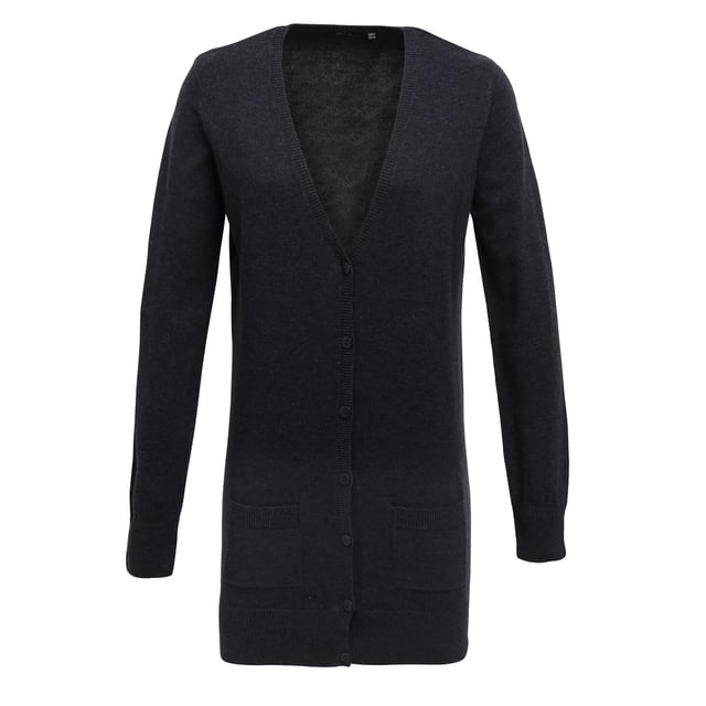 Charcoal cardigan womens top