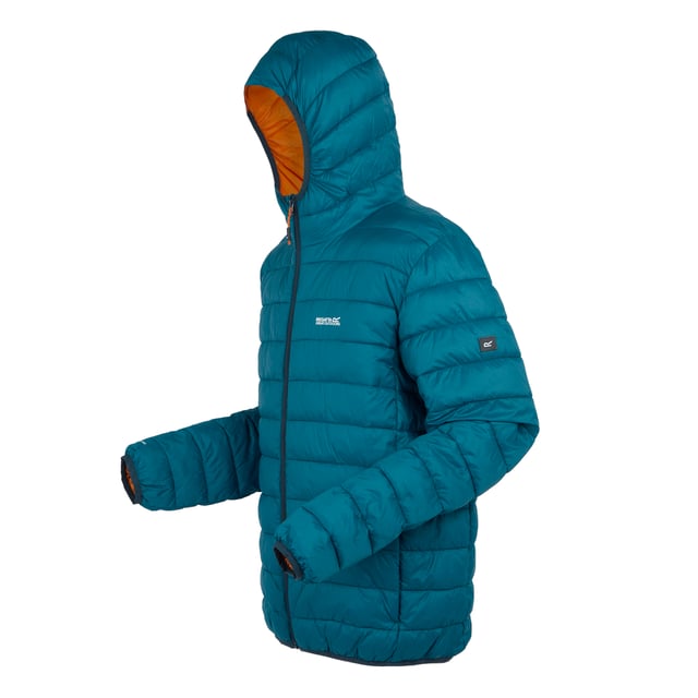 100% Polyamide. Fabric: Baffled, Synthetic Down Touch. Design: Logo. Fabric Technology: DWR Finish, Insulating, Lightweight. Neckline: Hooded. Sleeve-Type: Long-Sleeved. Padded. Cuff: Stretch Binding. Hood Features: Grown On Hood, Stretch Binding. Pockets: 2 Lower Pockets, Zip. Fastening: Full Zip. Hem: Stretch Binding. Denier: 20D. Sustainability: Feather-Free, Made from Recycled Materials. S: 38 in. M: 40 in. L: 42 in. XL: 44 in. XXL: 48 in. 3XL: 51 in.