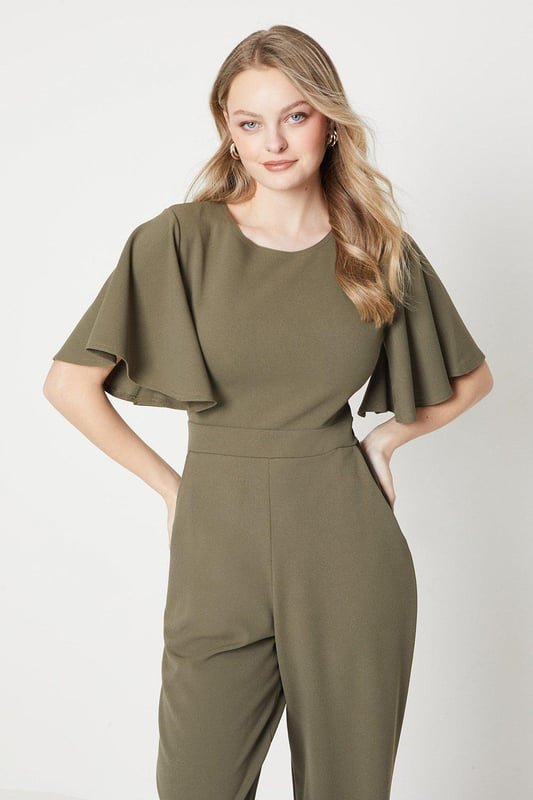 Oasis khaki jumpsuit clearance