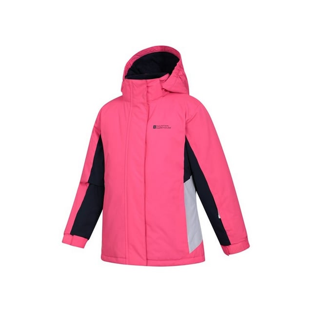 Lining: Fleece. Design: Contrast, Logo. Fabric Technology: Durable, DWR Finish, Snowproof, Water Resistant. Cuff: Elasticated, Touch Fastening Tab. Neckline: Hooded. Insulated, Snowskirt. Sleeve-Type: Long-Sleeved. Hood Features: Adjustable, Grown On Hood. Pockets: 2 Side Pockets, Zip, 1 Internal Pocket. Fastening: Full Zip, Stud, Touch Fastening. 2-3 Years: 22 in. 3-4 Years: 22.5 in. 5-6 Years: 24 in. 9-10 Years: 28.5 in. 13 Years: 33 in. 7-8 Years: 26 in. 11-12 Years: 31 in.