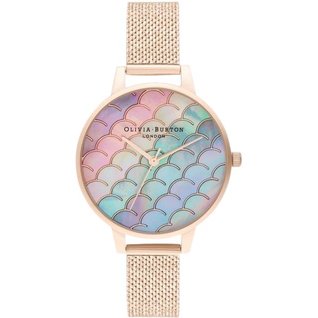OLIVIA BURTON OB16US45 Uhr Frau Quarz• Material: Edelstahl• Glas: Mineral• Armband: Edelstahl• Farbe: Rosegold• Wasserbeständigkeit: 10 m (1 ATM)• Gehäusegröße: 34 mm