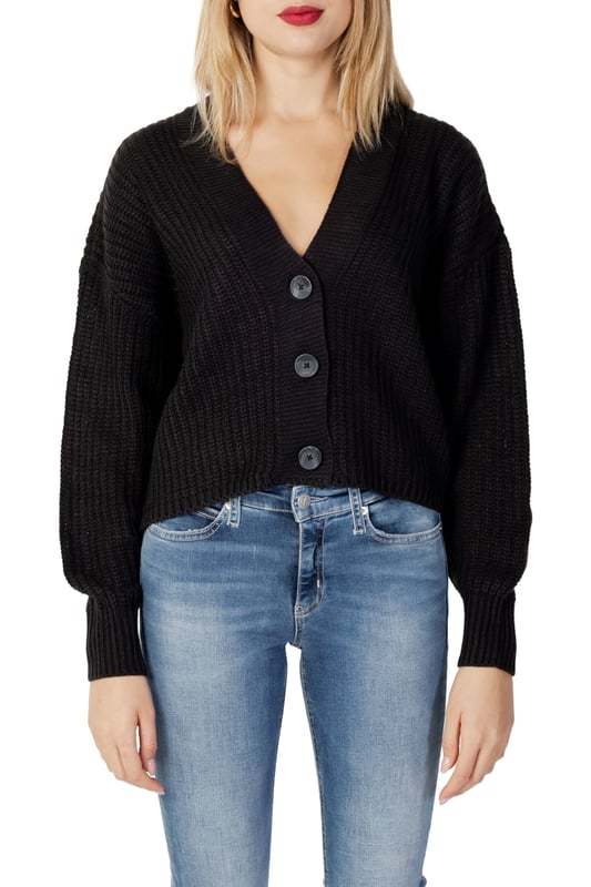 Brand: Only Gender: Women Type: Cardigan Season: Fall/Winter  PRODUCT DETAIL &bull; Color: black &bull; Pattern: plain &bull; Fastening: buttons &bull; Sleeves: long  COMPOSITION AND MATERIAL &bull; Composition: -100% acrylic