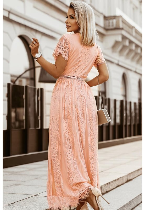 Stunning Blue Fill Your Heart Lace Maxi Dress
  Exquisite lace detailing
  Maxi length for a sleek and sophisticated look
  Vibrant blue color
  Perfect for special occasions or formal events
  Made with Quality materials
  Comfortable and luxurious feel
  Versatile can be dressed up or down
  Pair with heels and statement jewelry for a complete look