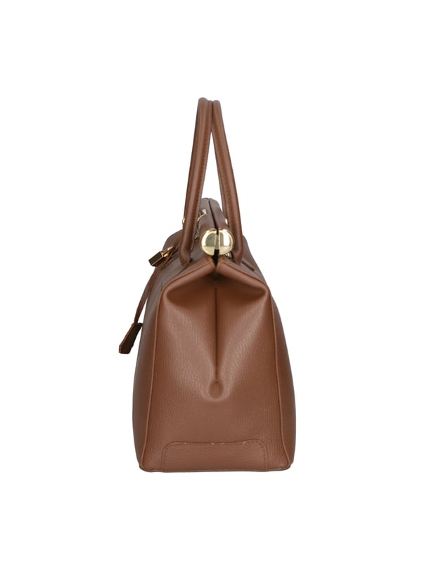 Damenhandtasche mit zwei Fächern und abnehmbarem Schultergurt. Italienisches handgefertigtes Produkt aus echtem Dollarleder. Hergestellt in Italien
