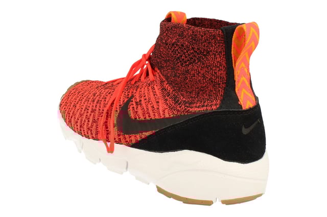 Nike Air Footscape Magista Flyknit Mens Trainers 816560   - Bright Crimson Gold 600