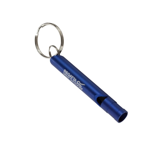 Ideal for attracting attention whilst outdoors. Light & durable Aluminium. Keyring included.