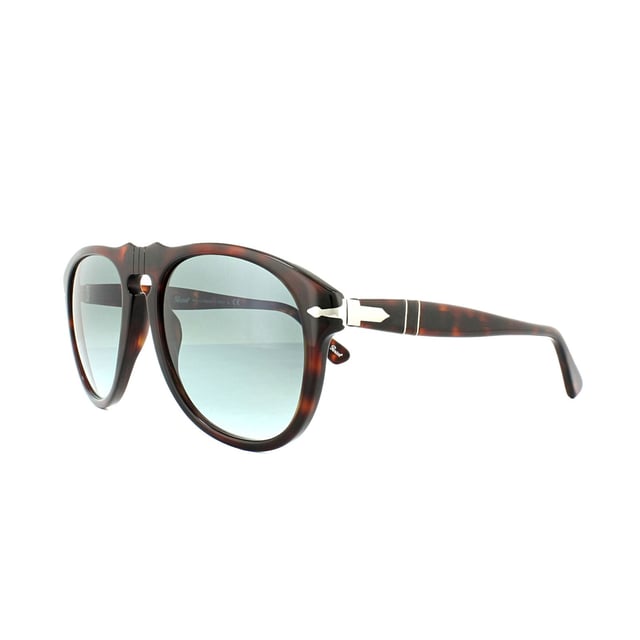 Persol Sunglasses 0649 24/86 Dark Havana Light Blue Gradient 54mm are technically innovative as well is impressively stylish with the Victorflex system that gives the bridge maximum flexibility with metal inserted into the acetate as seen on the bridge of these awesome Persol shades as well as the classic silver arrow on the temple. Steve McQueen has famously worn these superb Persol 649 sunglasses