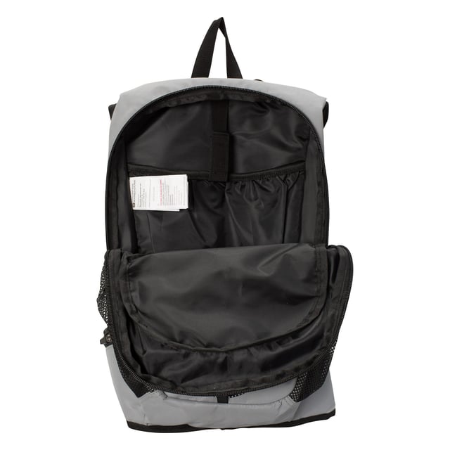 Fabric: Ripstop. Fabric Technology: Breathable, Lightweight, Reflective. Design: Logo. Adjustable Chest Strap, Air Mesh Back, Hydration Bladder Compatible, Padded Hip Belt, Padded Straps, Shoulder Strap, Sternum strap. Compartments: 2 Bottle Holders, Zipped Compartment. Capacity: 6L. Please Note: Hydration Bladder Not Included. Heavy Duty.