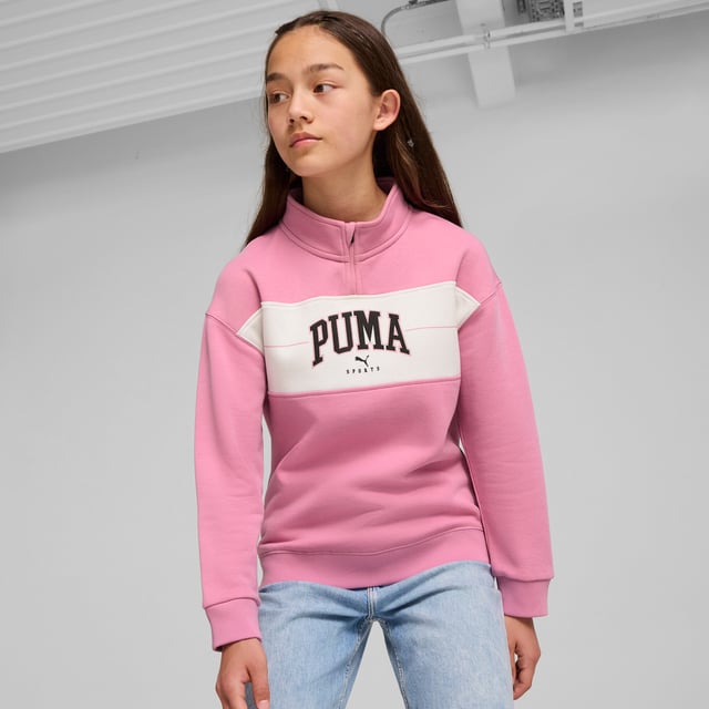 Pink puma half zip clearance