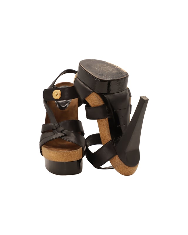 Balenciaga strappy heels new arrivals