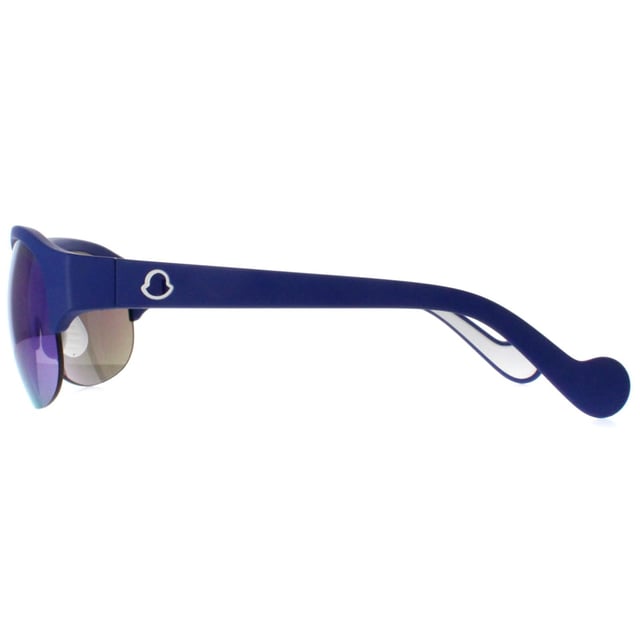 Moncler Semi Rimless Unisex Blue Green Mirror ML0050  Sunglasses feature a sleek, semi rimless design that exudes a sense of modern sophistication and timeless appeal. The lightweight acetate frame ensures a comfortable fit, while the premium lenses provide exceptional clarity and superb UV protection, safeguarding your eyes from harmful rays. Distinctive Moncler accents, such as the iconic logo engraved on the temples and meticulously designed hinges, highlight the brand's commitment to quality and detail.