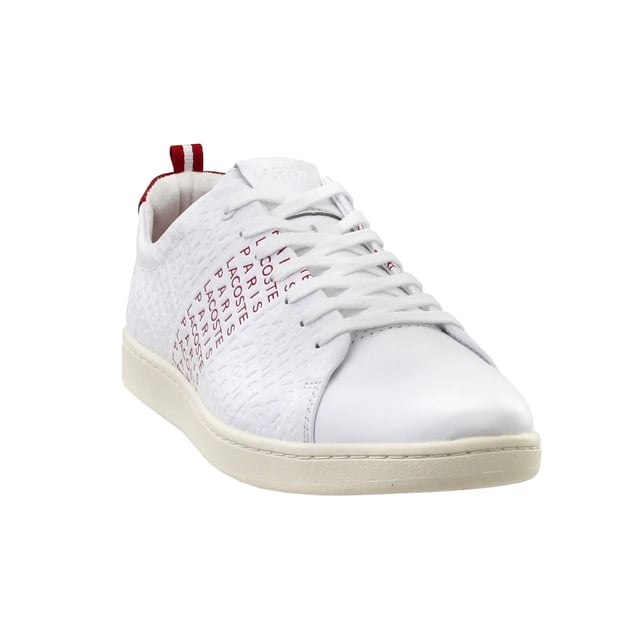 Lacoste Carnaby Evo 119 9 entrenadores blancos para hombres Lacoste Carnaby Evo 119 9 Entrena de hombre de cuero suave de encaje 737SMA0014 286