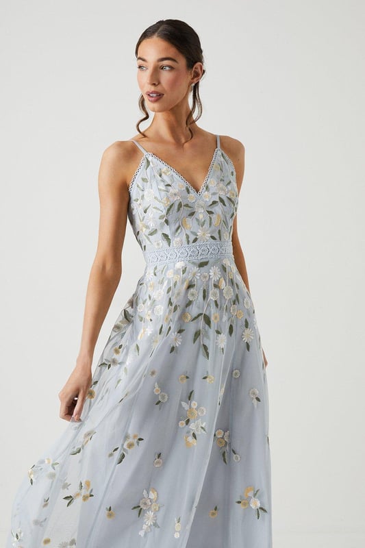 Embroidered bridesmaid dress shop