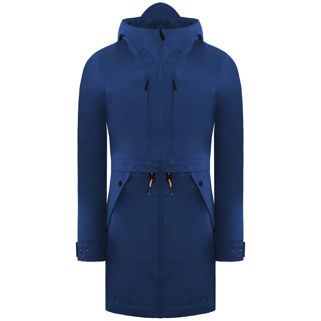The Hunter Original 3 Layer Women's Blue Parka Jacket is designed to offer superior protection from the elements while maintaining a chic, contemporary style. Crafted with a triple-layered construction, this parka provides enhanced waterproof and windproof performance, keeping you dry and comfortable in even the harshest weather conditions. Its breathable fabric ensures comfort during both outdoor activities and everyday wear, while the bold blue color adds a striking, modern touch to your outerwear collection. Perfect for urban commutes or countryside walks, this parka is a versatile and stylish solution for wet, windy days.
 
Key Features:
3-Layer Waterproof Protection: 

Engineered with a triple-layer design for maximum waterproofing, keeping you dry in heavy rain.


Windproof Technology: 

Fully windproof construction to block out cold gusts, ensuring warmth and comfort in any weather.


Breathable Fabric: 

Designed with breathable materials to prevent overheating, making it ideal for active wear.


Adjustable Hood: 

Includes a drawstring adjustable hood for customizable protection and a secure fit against the elements.


Fishtail Hem: 

Stylish fishtail hem for added coverage and a flattering silhouette, while maintaining practicality.


Multiple Pockets: 

Features large, secure pockets for convenient storage of essentials like your phone, keys, and wallet.


Adjustable Waist:

Interior adjustable waist for a tailored, flattering fit that enhances your figure.


Two-Way Zipper: 

Full-length, two-way zipper for flexible movement and adjustable ventilation.


Hunter Branding: 

Subtle Hunter logo on the chest for a classic touch of style and brand heritage.


 
The Hunter Original 3 Layer Women's Blue Parka Jacket combines high-performance weather protection with a sleek, contemporary design, making it a must-have for those who want to stay stylish while braving the elements.
